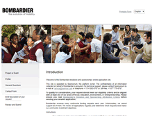 Tablet Screenshot of bombardier.sponsor.com